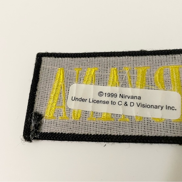 Vintage 1999 Nirvana Patch Black Yellow - Picture 9 of 11